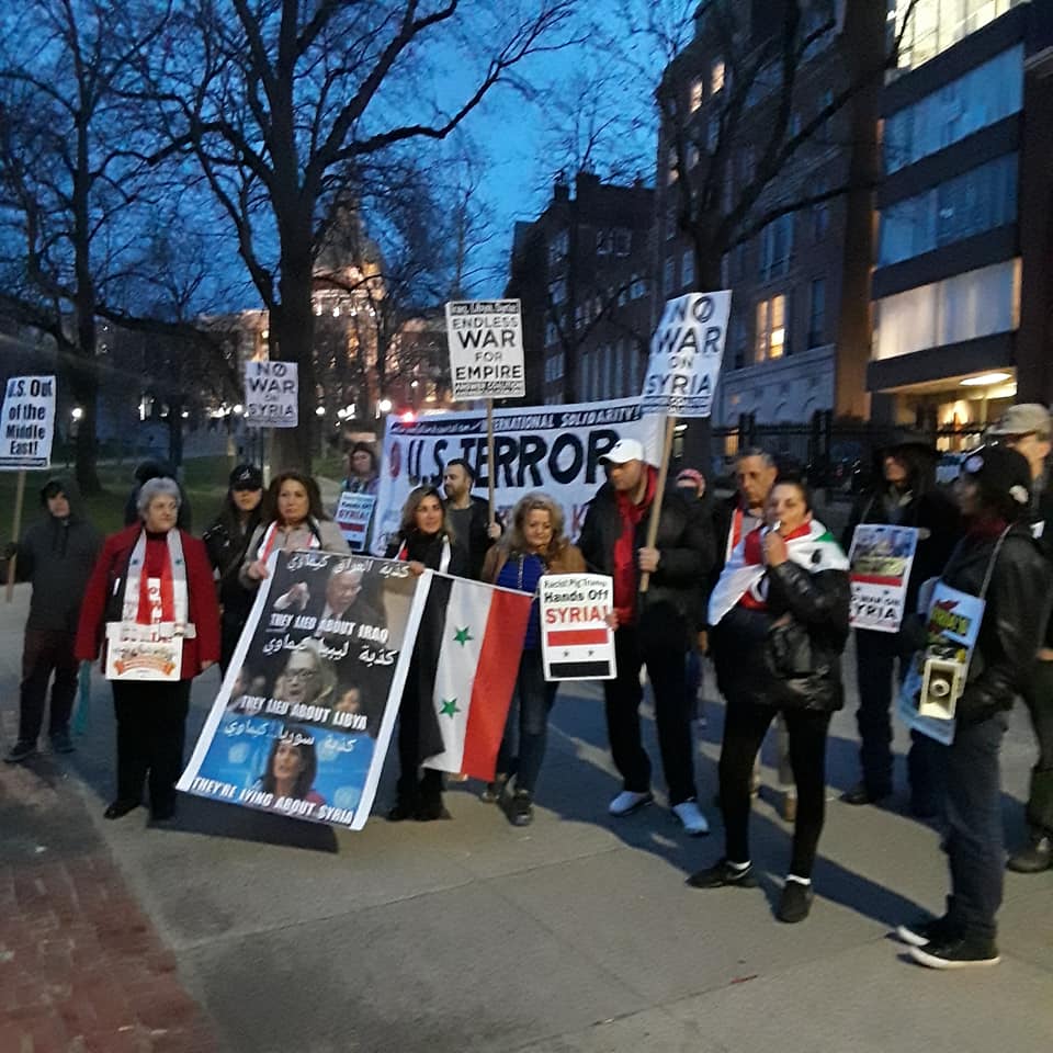 Boston anti-war activists hold back to back emergency protests against ...