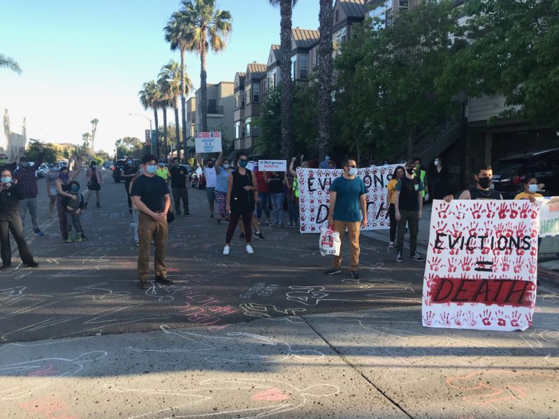 San Diego protest demands ‘Stop the evictions and cancel the rents