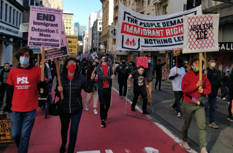 Hundreds in San Francisco march to protest ICE Liberation News