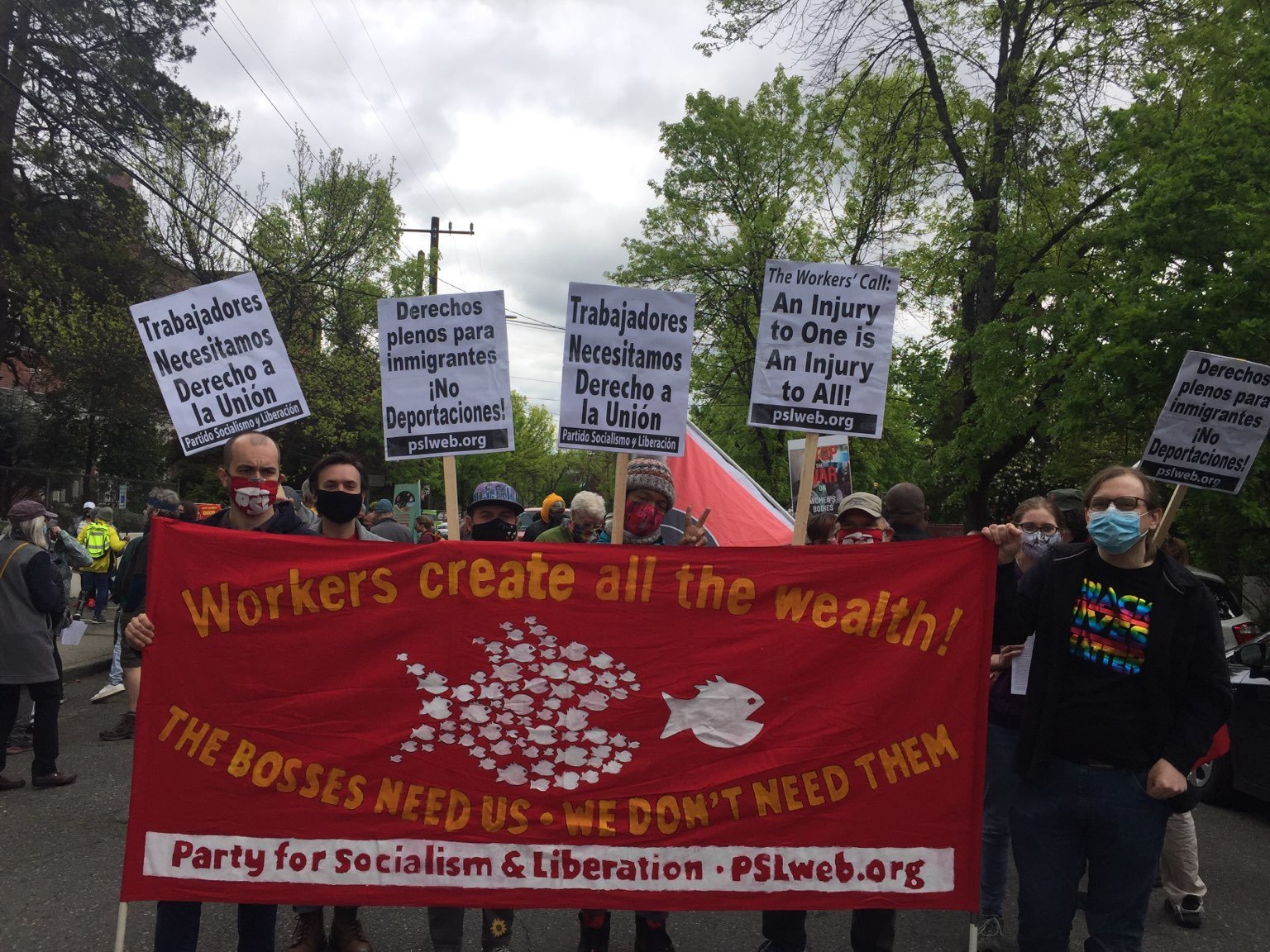 Thousands around the US celebrate International Workers’ Day