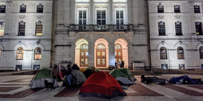 Protesters Sleep In Tents Outside Rhode Island State House Demand Housing Liberation News